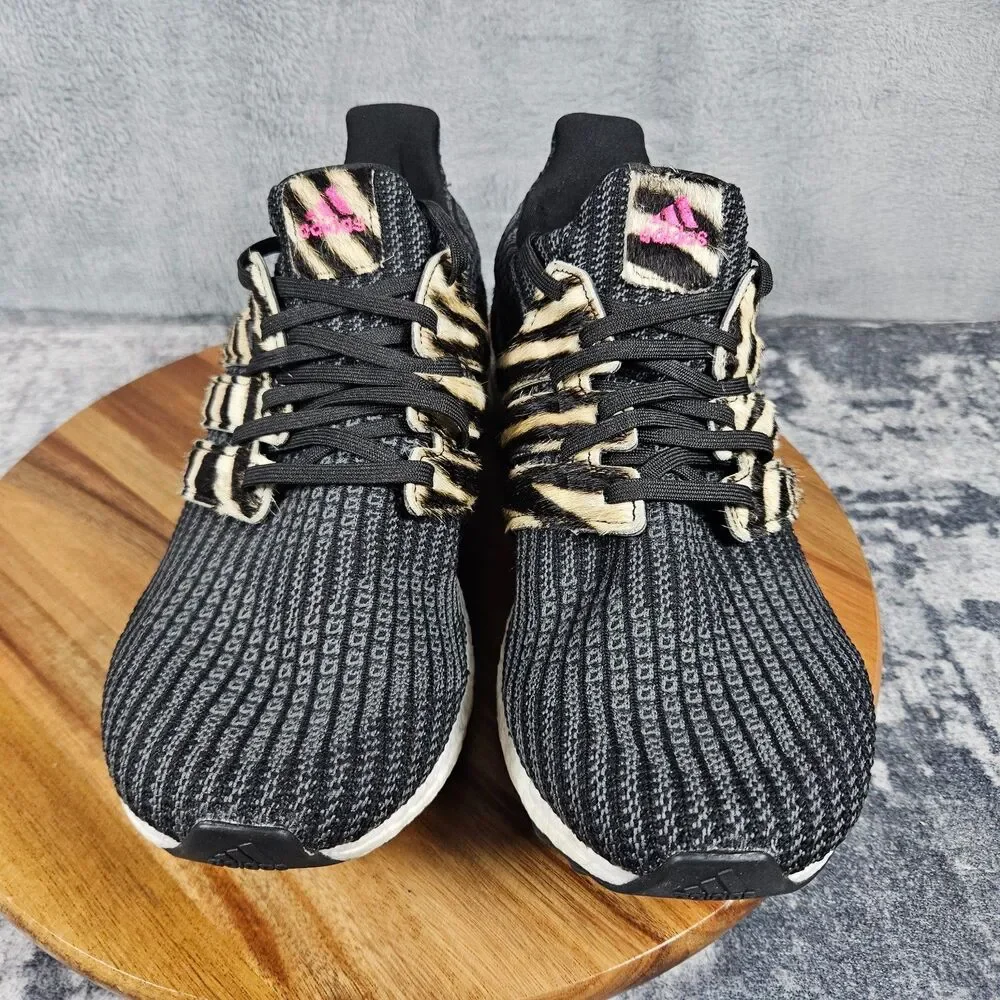 Adidas UltraBoost DNA Animal Pack Zebra Black Men’s Size 10 Running Shoes FZ2730